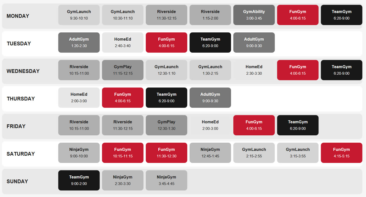 Timetable